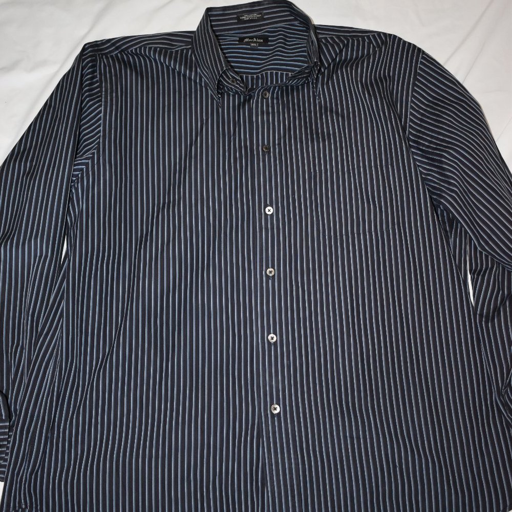 Mac Alan Men's Long Sleeve Dress Shirt Sz XXL